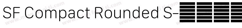 SF Compact Rounded S字体转换